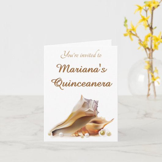 海の下でキンセアニェラパーティー折り畳み カード (黄色い花)