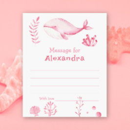 海の下でクジラの誕生日タイムカプセルメッセージ