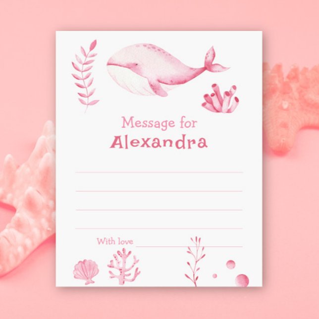 海の下でクジラの誕生日タイムカプセルメッセージ (クリエイターアップロード済み)