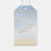 海の下でクジラ赤ちゃんシャワーの贈り物ラベル ギフトタグ (裏面)