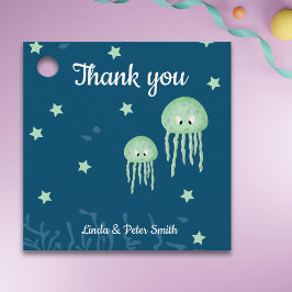 海の下でクラゲ中性ありがとう フェイバータグ