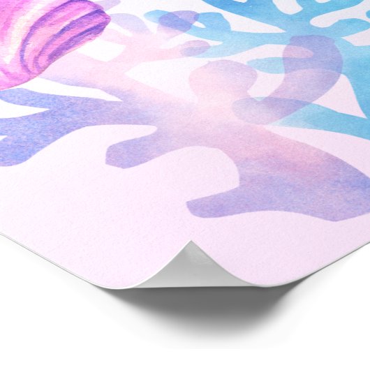 海の下でジェンダーが歓迎のサインを明らかにする ポスター (角)