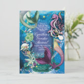 海の下でジェンダーベビーを明らかにする招待状 招待状 (スタンド正面)