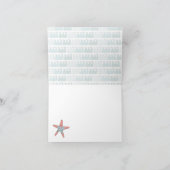 海の下でタコありがとうノートカード サンキューカード (内部)