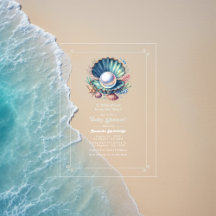 海の下でテーマリトルパール赤ちゃんシャワー