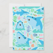 海の下でヒレ味のサメありがとう 招待状 (裏面)