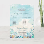 海の下でビーチクインセアニェラXVイベント プログラム (裏面)