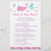 海の下でピンクあなたの電話ゲームの中に何がある (正面)