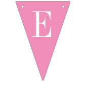 海の下でピンクと青のモノグラムの海馬 バンティングフラッグ (第2の旗)