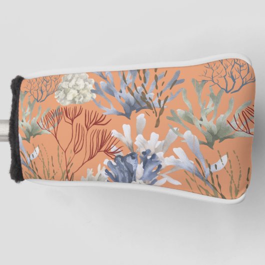 海の下でフロリダサンゴ ゴルフヘッドカバー (正面)