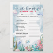 海の下でママを知っている最高の赤んだシャワー (正面/裏面)