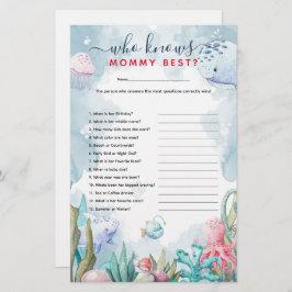 海の下でママを知っている最高の赤んだシャワー