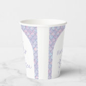 海の下でマーメイドの最初の誕生日パーティー 紙コップ (右)