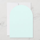 海の下でマーメイドティール（緑がかった色）誕生日の招待 招待状 (裏面)