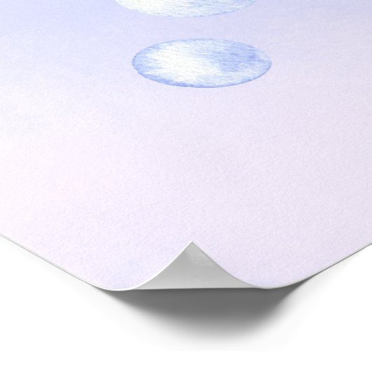 海の下でマーメイドマイルストン誕生日 ポスター (角)