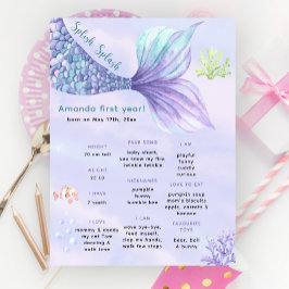 海の下でマーメイドマイルストン誕生日 ポスター