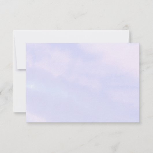 海の下でマーメイド誕生日パーティーありがとう サンキューカード (裏面)