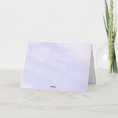 海の下でマーメイド誕生日パーティーありがとう サンキューカード (裏面)