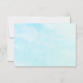 海の下でマーメイド誕生日パーティーありがとう サンキューカード (裏面)