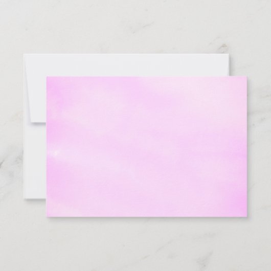 海の下でマーメイド誕生日パーティーありがとう サンキューカード (裏面)