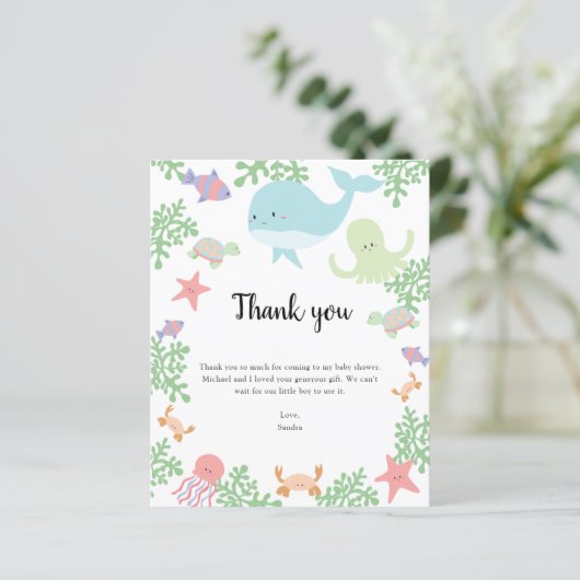 海の下で予算ベビーシャワーありがとうかわいい (スタンド正面)