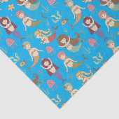 海の下で人魚たちがやることをする幸せな人魚 薄葉紙 (詳細)