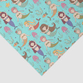 海の下で人魚たちがやることをする幸せな人魚 薄葉紙 (詳細)