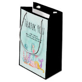 海の下で人魚とクラゲありがとう スモールペーパーバッグ (裏面アングル)