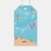 海の下で人魚の党の好意ありがとう ギフトタグ (裏面)