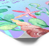 海の下で人魚の最初の誕生日マイルストーン ポスター (角)