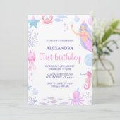 海の下で人魚の最初の誕生日 招待状 (スタンド正面)