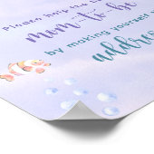 海の下で人魚の母の名あて ポスター (角)