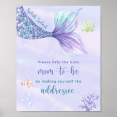 海の下で人魚の母の名あて ポスター (正面)