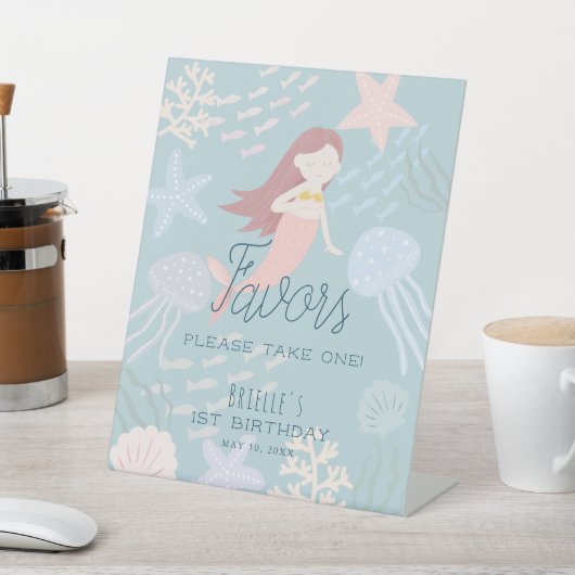 海の下で人魚の海の緑の恩恵 台座サイン (インサイチュ)