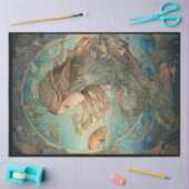 海の下で人魚の芸術の分離 薄葉紙 (クラフト)