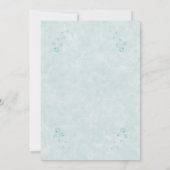 海の下で人魚の誕生日の招待パーティー 招待状 (裏面)