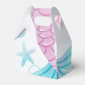 海の下で人魚の赤ちゃんシャワーパーティー フェイバーボックス (裏面サイド)