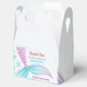 海の下で人魚の赤ちゃんシャワーパーティー フェイバーボックス (オープン)