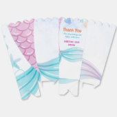 海の下で人魚の赤ちゃんシャワーパーティー フェイバーボックス (見開き)