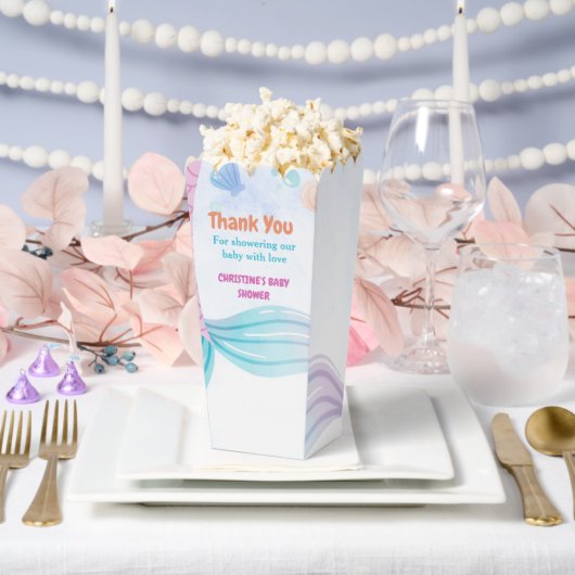 海の下で人魚の赤ちゃんシャワーパーティー フェイバーボックス (ウェディング)