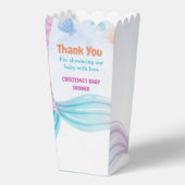 海の下で人魚の赤ちゃんシャワーパーティー フェイバーボックス (正面)