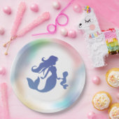海の下で人魚の赤ちゃんシャワー ペーパープレート (パーティー)