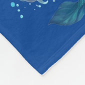 海の下で人魚を跳ね上げるフリースブランケット フリースブランケット (角)