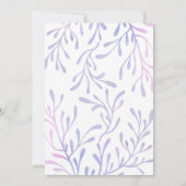 海の下で人魚1歳の誕生日の写真 招待状 (裏面)