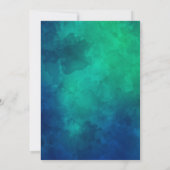 海の下で任意の年齢の誕生日招待状 招待状 (裏面)