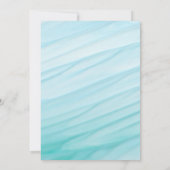 海の下で任意の年齢の誕生日 サンキューカード (裏面)