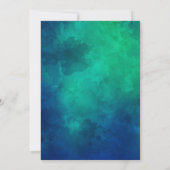 海の下で任意の年齢の誕生日 サンキューカード (裏面)