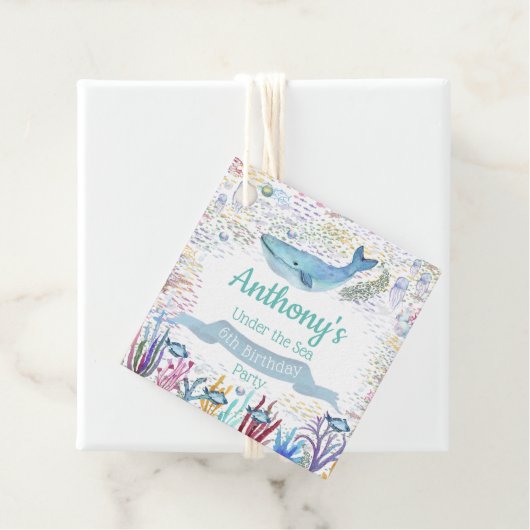 海の下で任意の年齢の誕生日 フェイバータグ (インサイチュ)