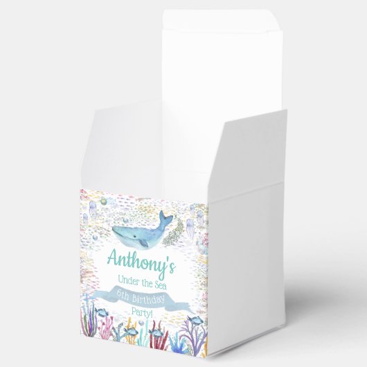 海の下で任意の年齢の誕生日 フェイバーボックス (オープン)