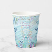 海の下で任意の年齢の誕生日 紙コップ (右)